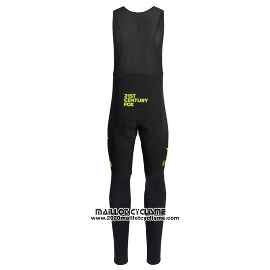 2016 Maillot Ciclismo Sky Vert et Noir Manches Longues et Cuissard